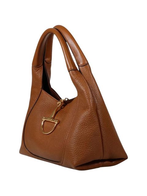 Gucci Softbit grained leather tote bag - Brown
