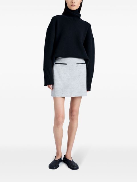 Proenza Schouler Judith mélange-effect skirt - Grey