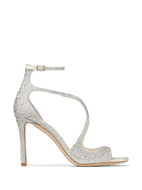 Jimmy Choo Azia crystal-embellished sandals - White - zdjęcie produktu nr 1