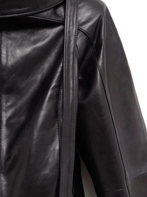 Paloma Wool Plomy zip-up leather jacket - Grey