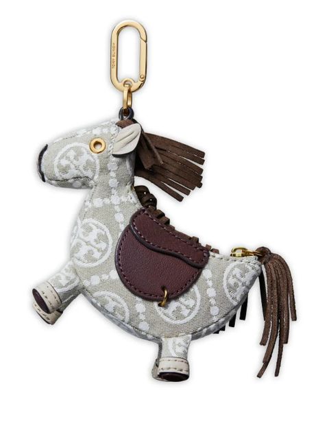 Tory Burch patterned-horse bag charm - Neutrals - zdjęcie produktu nr 1