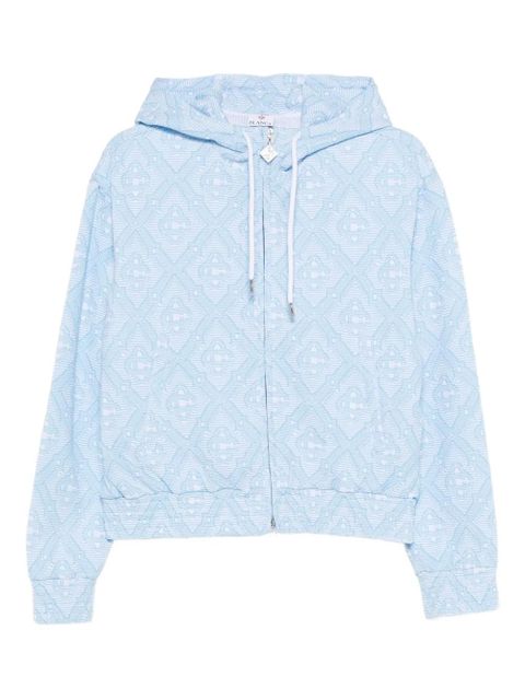 Casablanca patterned hoodie - Blue - zdjęcie produktu nr 1