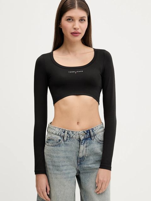 Tommy Jeans longsleeve kolor czarny DW0DW20909 - zdjęcie produktu nr 1