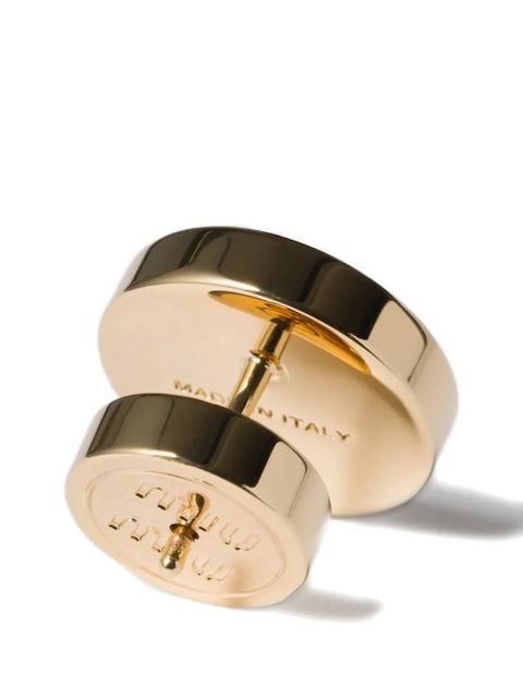 Miu Miu logo circle earrings - Gold - zdjęcie produktu nr 2