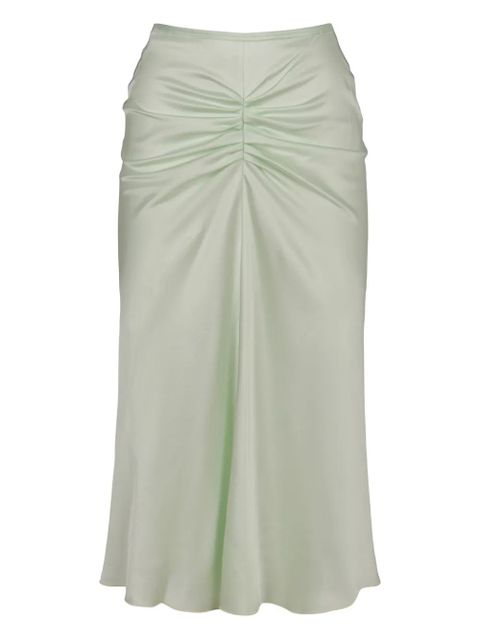 Victoria Beckham gathering midi skirt - Green - zdjęcie produktu nr 1