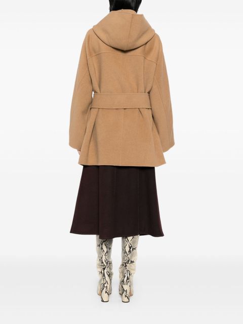 KHAITE belted coat - Brown