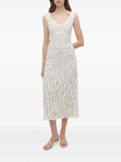 Simkhai Leonora macramé midi dress - White - zdjęcie produktu nr 2