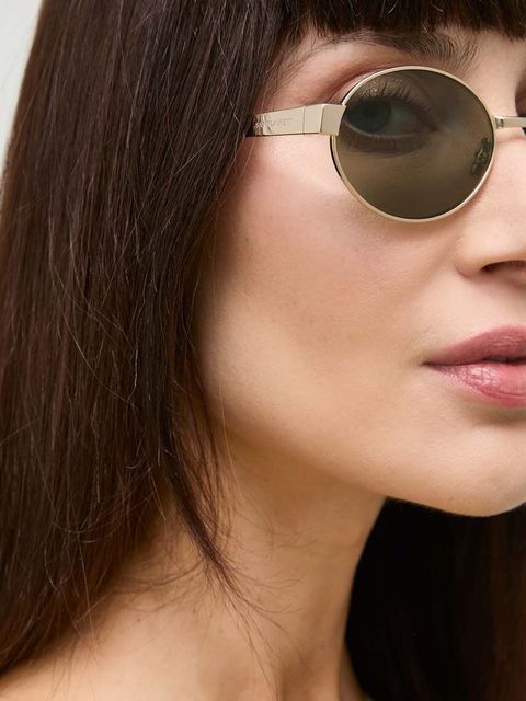 Saint Laurent okulary przeciwsłoneczne damskie kolor złoty SL 692 - zdjęcie produktu nr 2