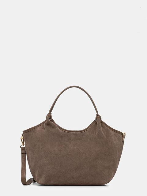 Answear.LAB torebka zamszowa kolor brązowy - zdjęcie produktu nr 1