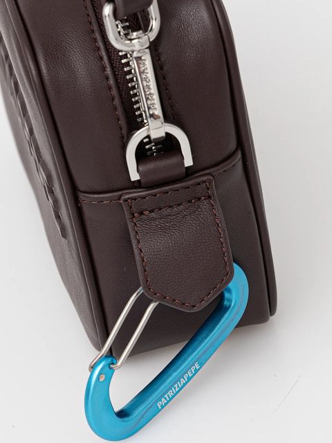 Patrizia Pepe torebka skórzana kolor brązowy 8B0254 L113