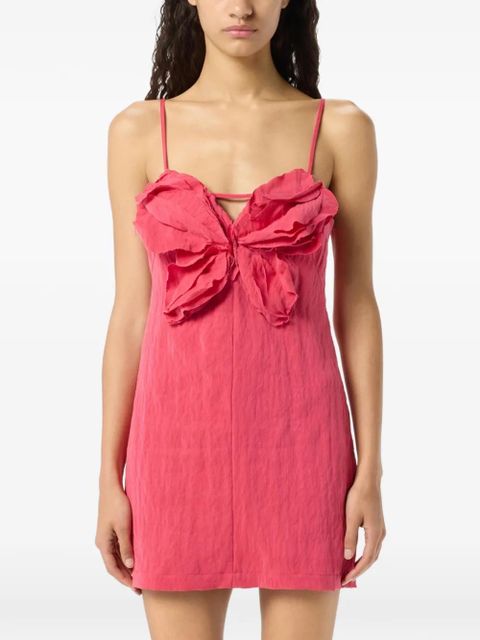 Blumarine butterfly-appliqué mini dress - Pink