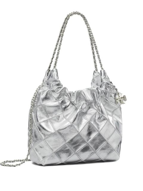 Tory Burch mini Fleming shoulder bag - Silver - zdjęcie produktu nr 1