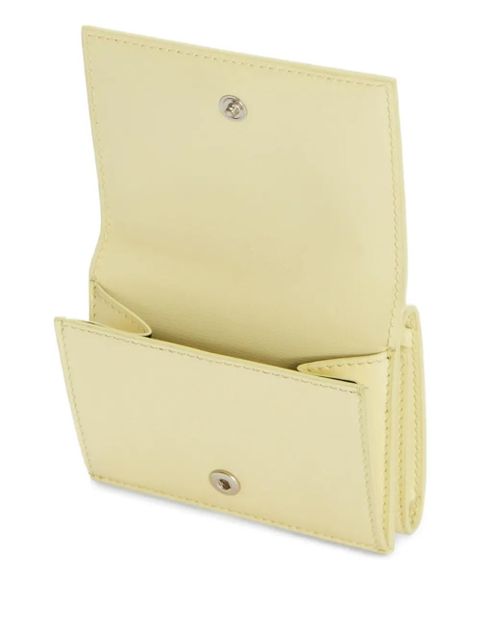 Jil Sander embossed folded mini wallet - Yellow - zdjęcie produktu nr 2