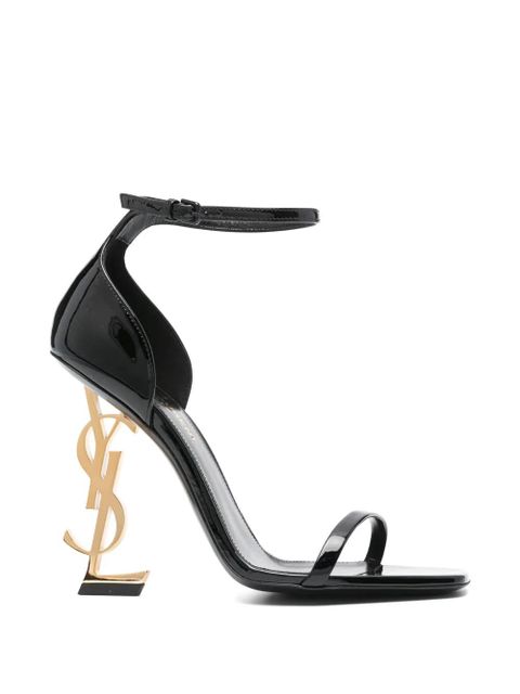 Saint Laurent Opyum patent-leather sandals - Black - zdjęcie produktu nr 1