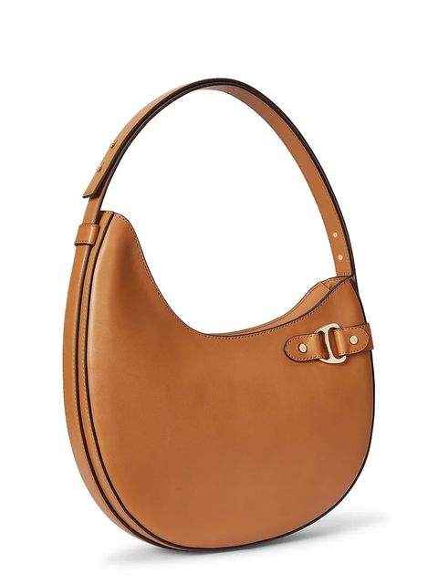 Lauren Ralph Lauren torebka skórzana kolor brązowy 431980156 - zdjęcie produktu nr 2