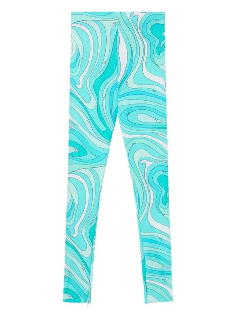 PUCCI Marmo-print leggings - Blue - zdjęcie produktu nr 1