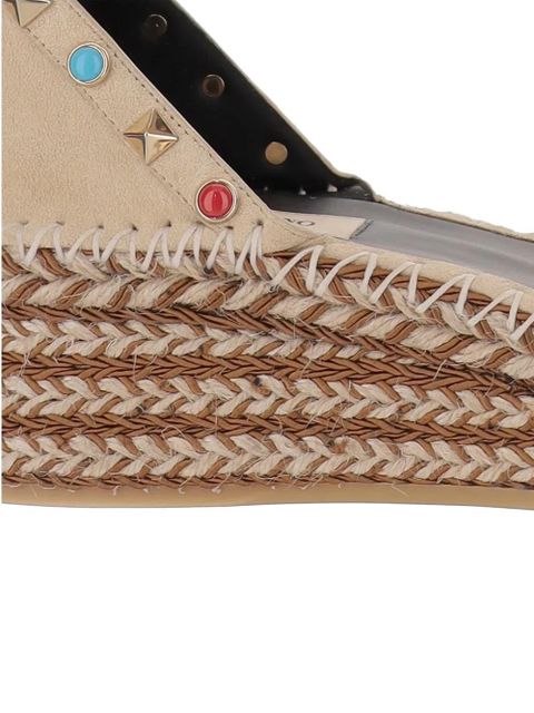 Valentino Garavani studded espadrilles - Neutrals