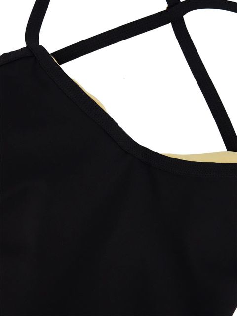 Versace cross-strap Medusa-plaque maxi dress - Black