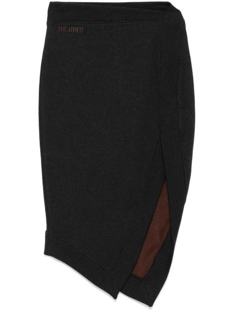 The Attico asymmetric midi skirt - Black - zdjęcie produktu nr 1