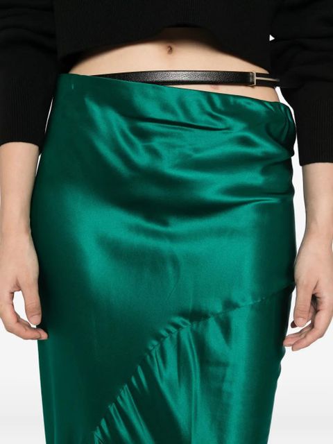TOM FORD Bias silk skirt - Green