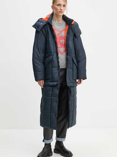 G-Star kurtka damska kolor granatowy zimowa oversize D25232-B958 - zdjęcie produktu nr 2