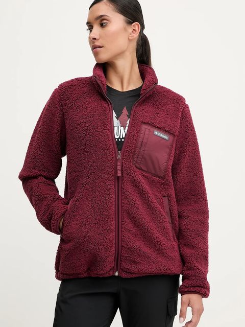 Columbia bluza sportowa West Bend kolor bordowy gładka 2099271 - zdjęcie produktu nr 1