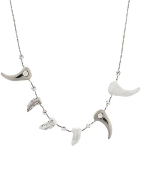 Marni embellished-claws necklace - Grey