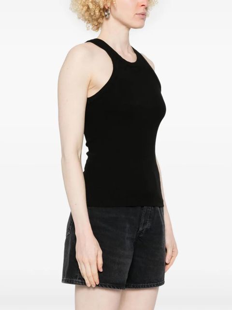 AGOLDE ribbed-knit tank top - Black