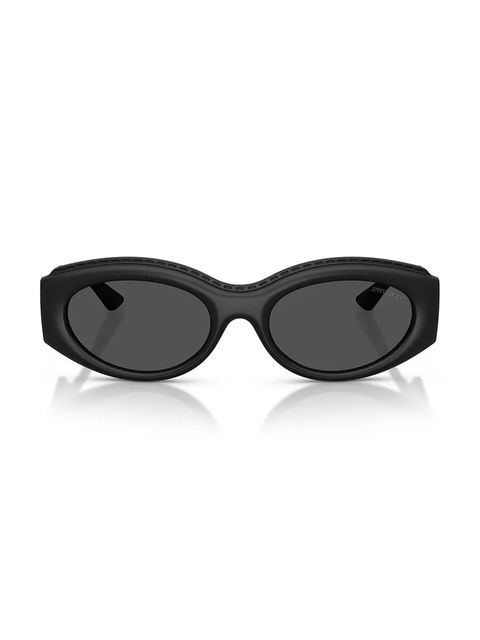 Jimmy Choo okulary przeciwsłoneczne damskie kolor czarny 0JC6002U