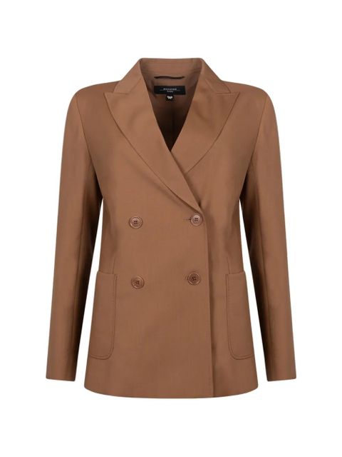 Weekend Max Mara double-breasted peak-lapel blazer - Brown - zdjęcie produktu nr 1