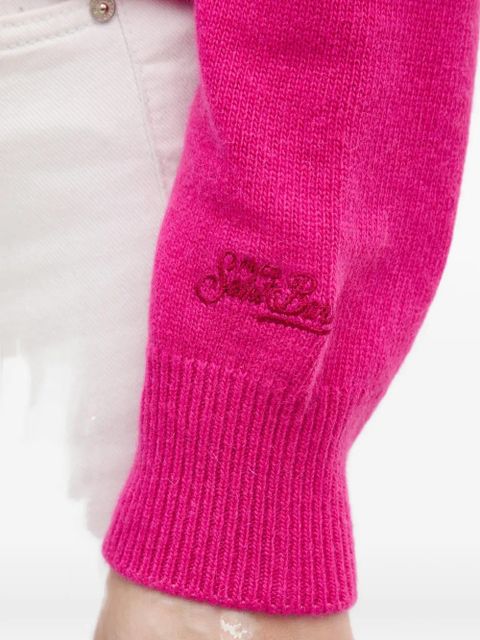 MC2 Saint Barth front-lettering logo sweater - Pink