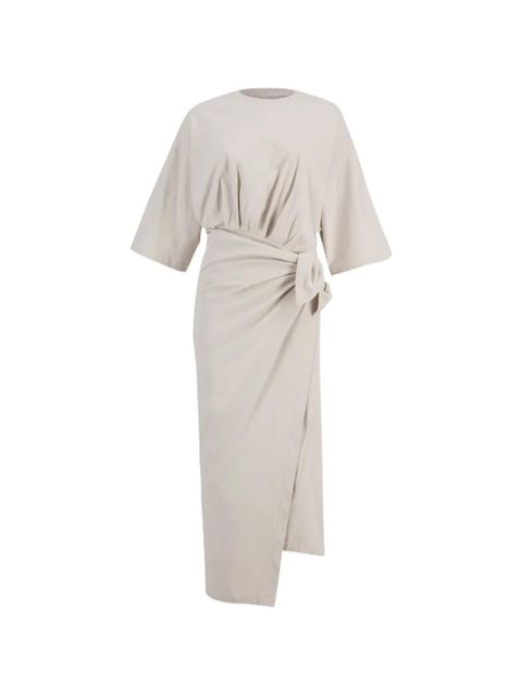 Balenciaga asymmetric-hem midi dress - Grey - zdjęcie produktu nr 1