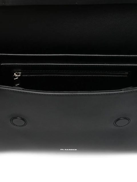 Jil Sander logo-print leather shoulder bag - Black - zdjęcie produktu nr 2