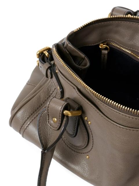 Chloé Paddington padlock detail shoulder bag - Grey