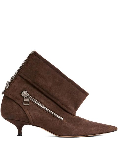 JW Anderson kitten-heel biker boots - Brown - zdjęcie produktu nr 1