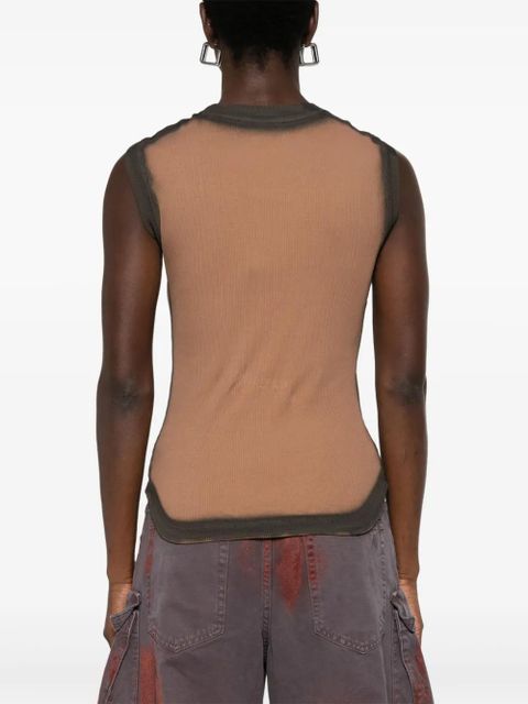 The Attico Reese tank top - Brown