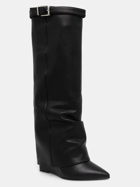 Steve Madden kozaki Corenne damskie kolor czarny na koturnie SM11003418 - zdjęcie produktu nr 1