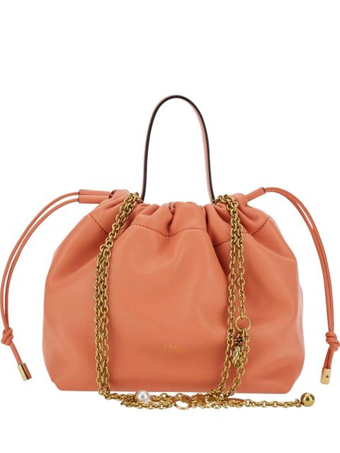 Chloé drawstring chain-link tote bag - Orange - zdjęcie produktu nr 1