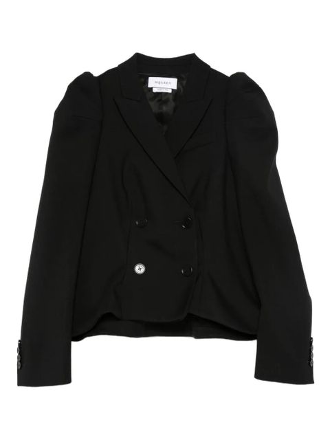 Alexander McQueen puff-sleeve double-breasted jacket - Black - zdjęcie produktu nr 1