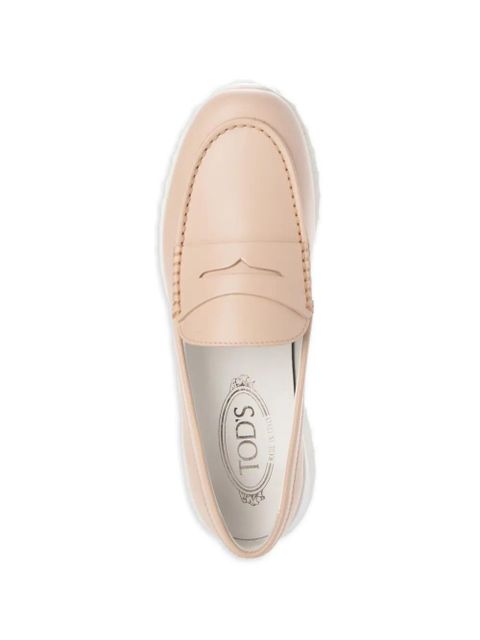 Tod's leather loafers - Neutrals