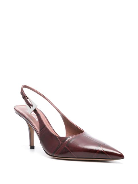 Paris Texas leather slingback pumps - Red