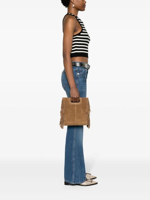 Maje M fringed suede tote bag - Brown - zdjęcie produktu nr 2