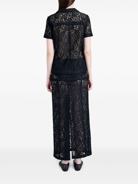 Proenza Schouler Kennedy polo top - Black