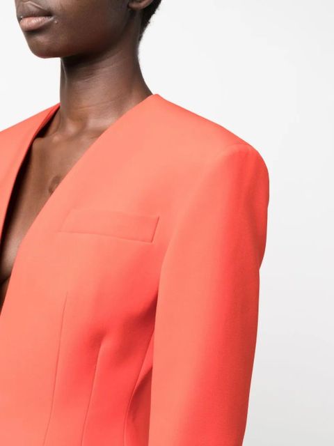 The Attico Thelma single-breasted blazer - Red
