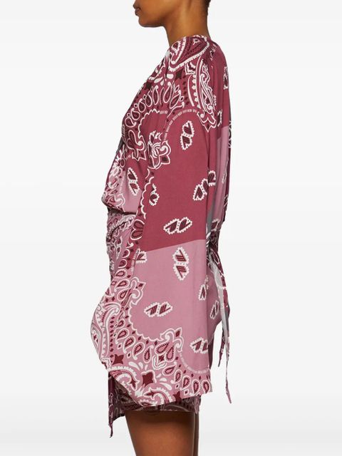 The Attico bandana-print dress - Red