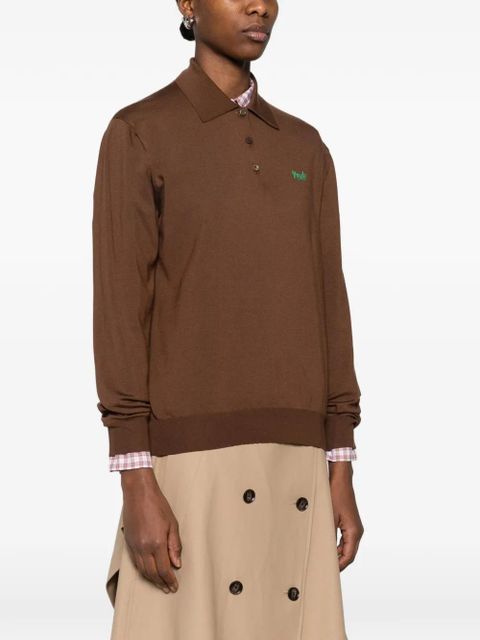 Prada knitted polo shirt - Brown