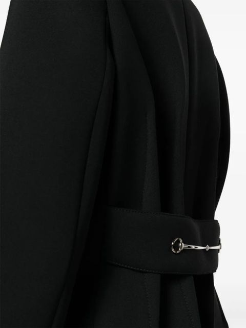 Gucci Horsebit-detail midi coat - Black