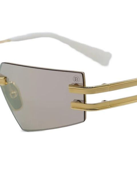 Balmain logo-detail sunglasses - Gold