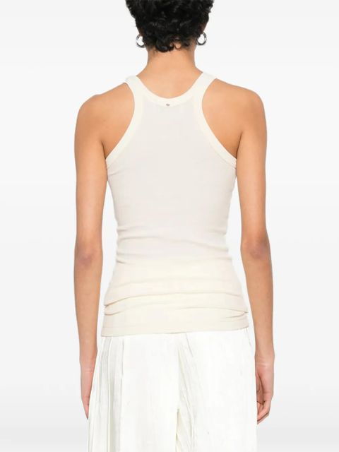 Sportmax ribbed tank top - Yellow
