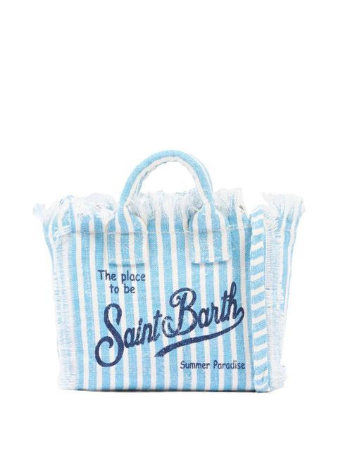 MC2 Saint Barth striped fringed bag - Blue - zdjęcie produktu nr 1